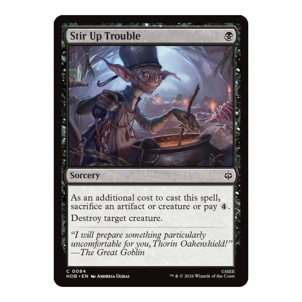 2026 Magic: The Gathering: The Hobbit (HOB) - Stir Up Trouble (#84, Common) (, Near Mint)