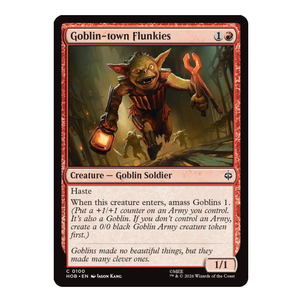 2026 Magic: The Gathering: The Hobbit (HOB) - Goblin-town Flunkies (#100, Common) (, Near Mint)