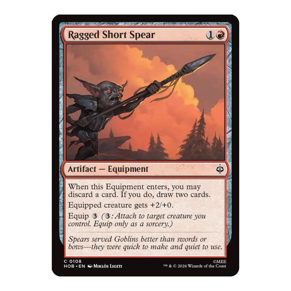 2026 Magic: The Gathering: The Hobbit (HOB) - Ragged Short Spear (#108, Common) (, Near Mint)