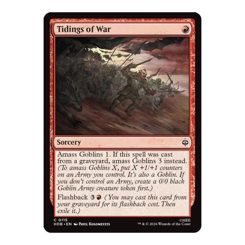2026 Magic: The Gathering: The Hobbit (HOB) - Tidings of War (#115, Common) (, Near Mint)