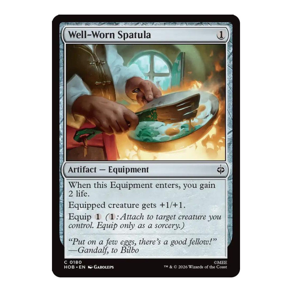 2026 Magic: The Gathering: The Hobbit (HOB) - Well-Worn Spatula (#180, Common) (, Near Mint)