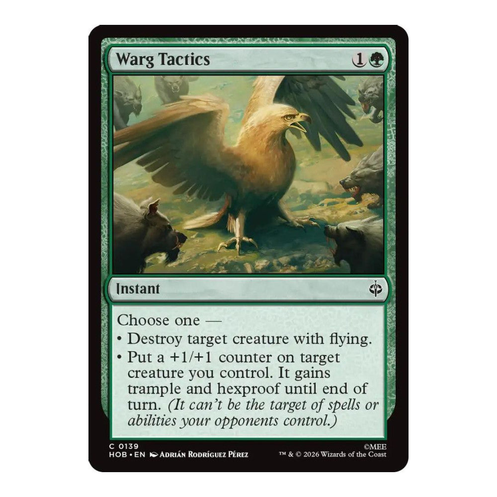 2026 Magic: The Gathering: The Hobbit (HOB) - Warg Tactics (#139, Common) (, Near Mint)