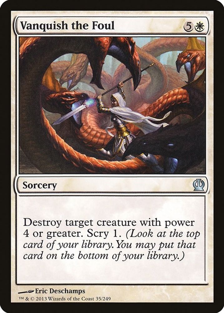 2013 Magic: The Gathering: Theros (THS) - Vanquish the Foul (#35, Uncommon) (, Near Mint)
