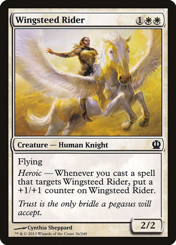 2013 Magic: The Gathering: Theros (THS) - Wingsteed Rider (#36, Common) (, Near Mint)