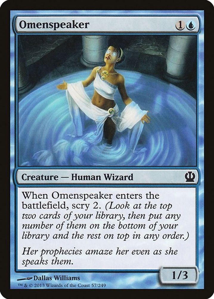 2013 Magic: The Gathering: Theros (THS) - Omenspeaker (#57, Common) (, Near Mint)