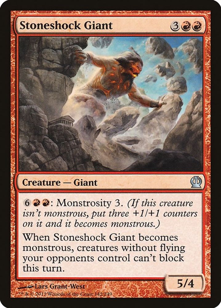 2013 Magic: The Gathering: Theros (THS) - Stoneshock Giant (#142, Uncommon) (, Near Mint)