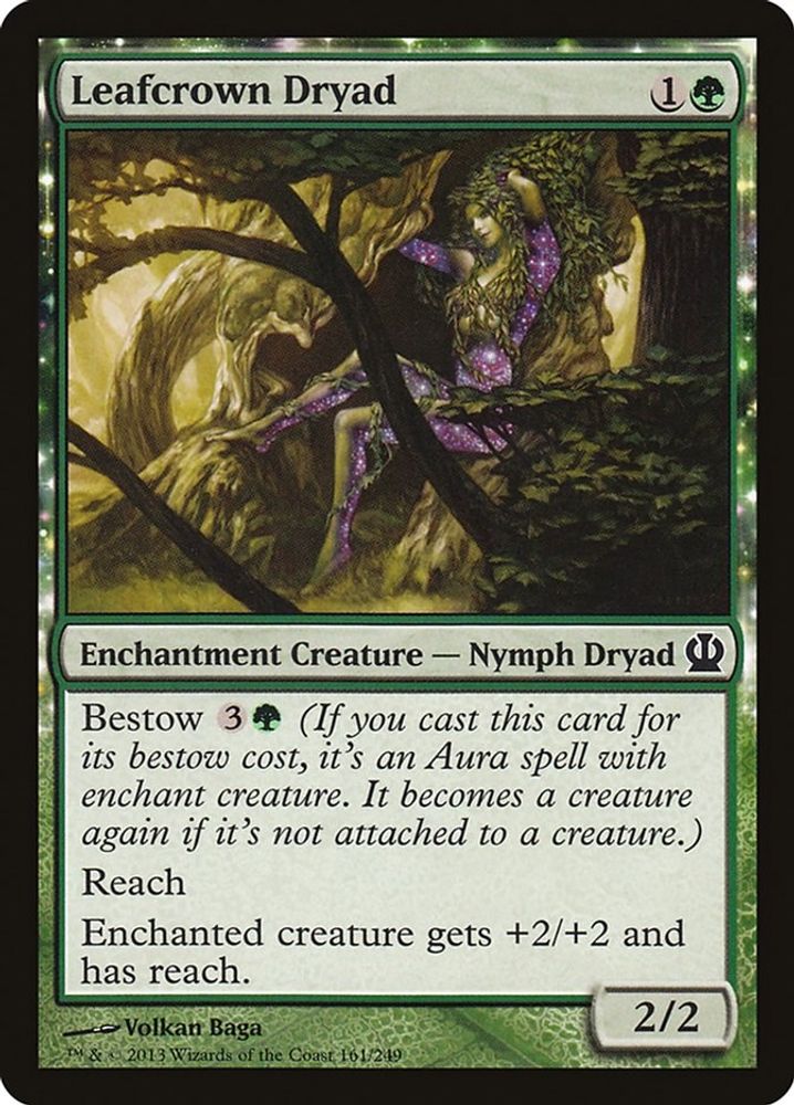 2013 Magic: The Gathering: Theros (THS) - Leafcrown Dryad (#161, Common) (, Near Mint)