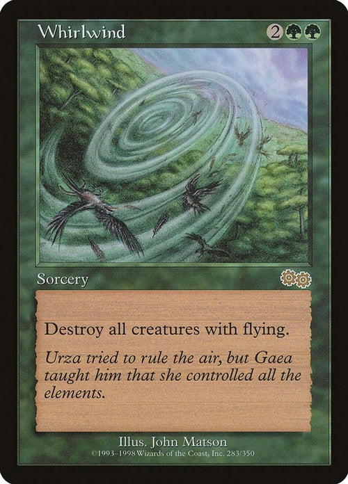1998 Magic: The Gathering: Urza's Saga (USG) - Whirlwind (#283, Rare) (, Near Mint)