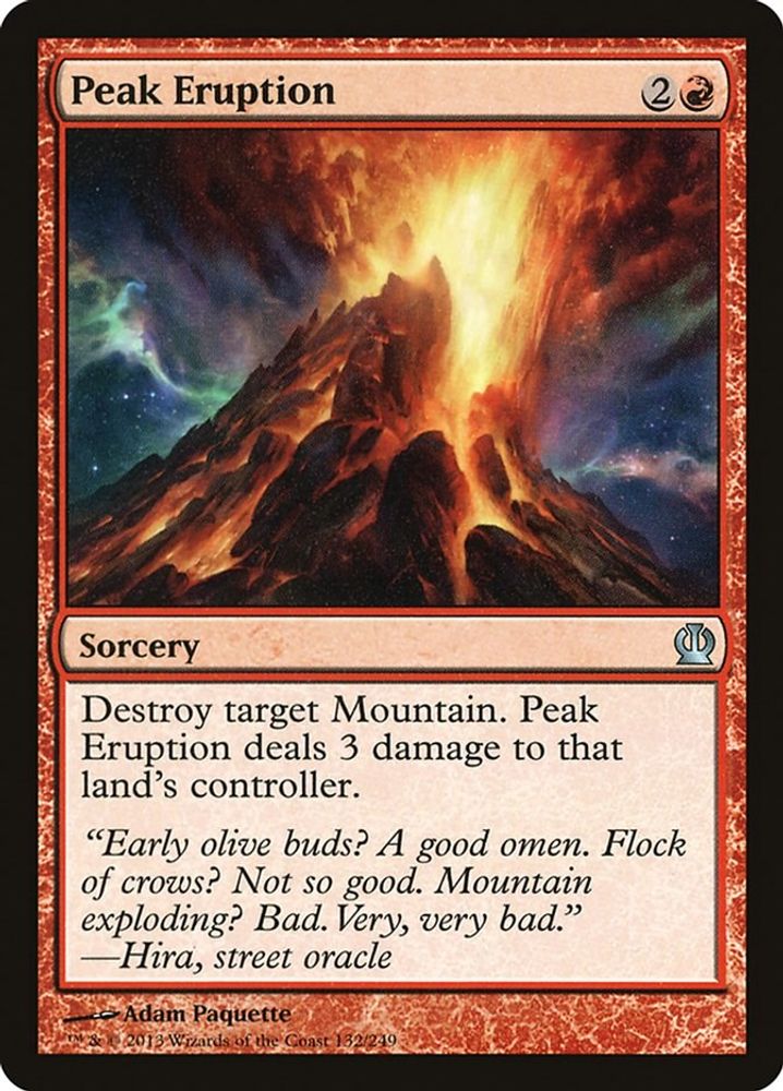 2013 Magic: The Gathering: Theros (THS) - Peak Eruption (#132, Uncommon) (, Near Mint)