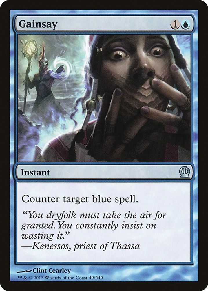 2013 Magic: The Gathering: Theros (THS) - Gainsay (#49, Uncommon) (, Near Mint)