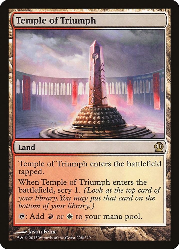 2013 Magic: The Gathering: Theros (THS) - Temple of Triumph (#228, Rare) (, Near Mint)