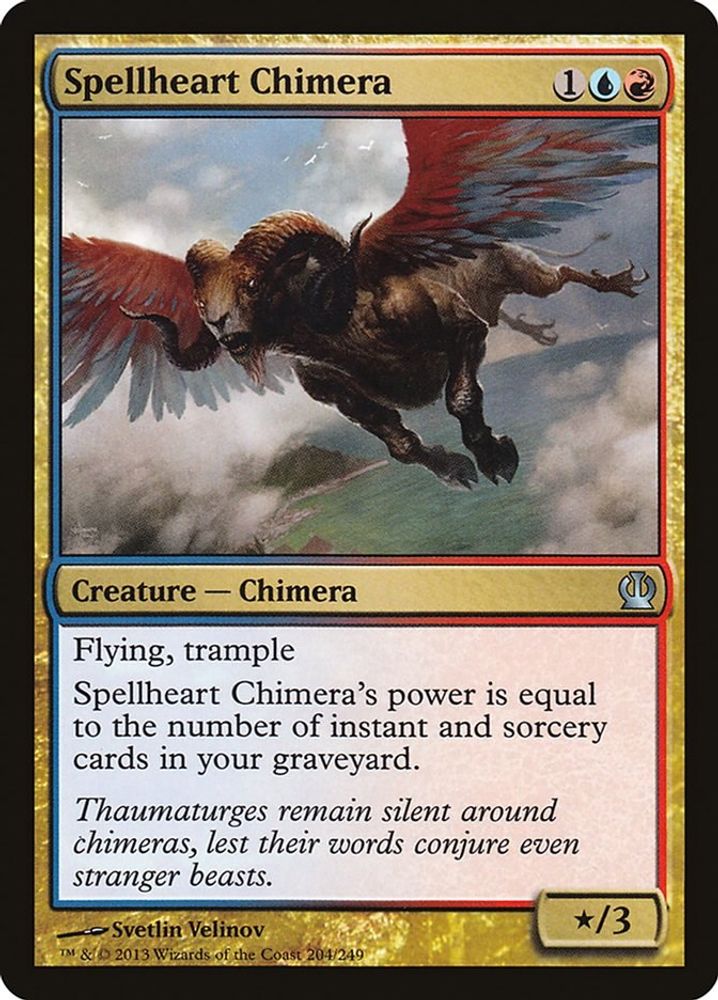 2013 Magic: The Gathering: Theros (THS) - Spellheart Chimera (#204, Uncommon) (, Near Mint)