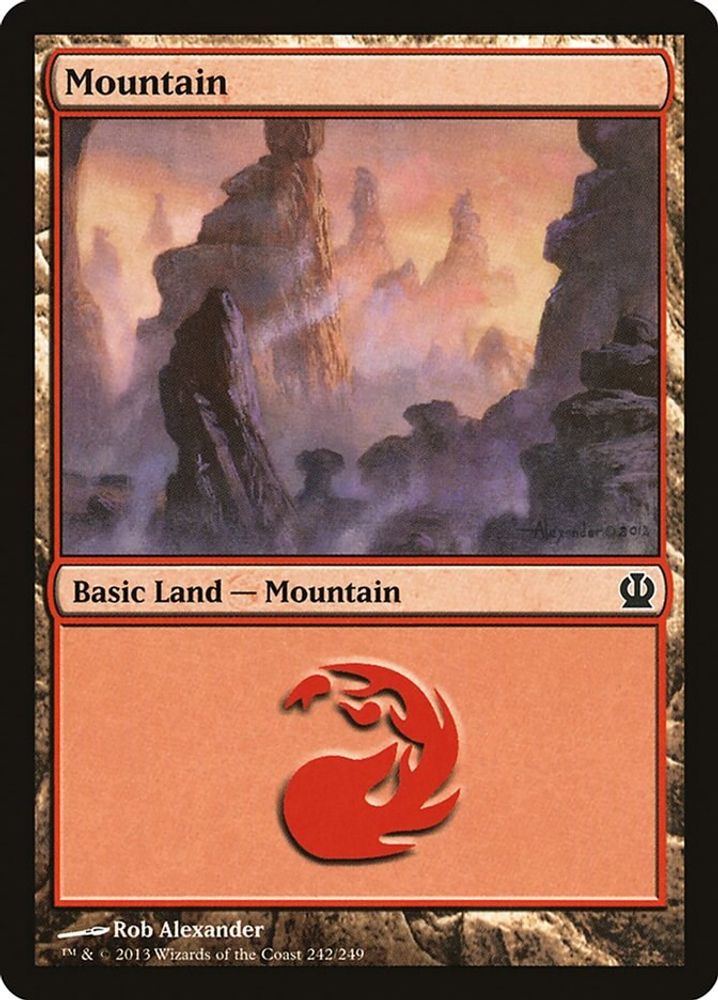 2013 Magic: The Gathering: Theros (THS) - Mountain 242 (#242, Land) (, Near Mint)