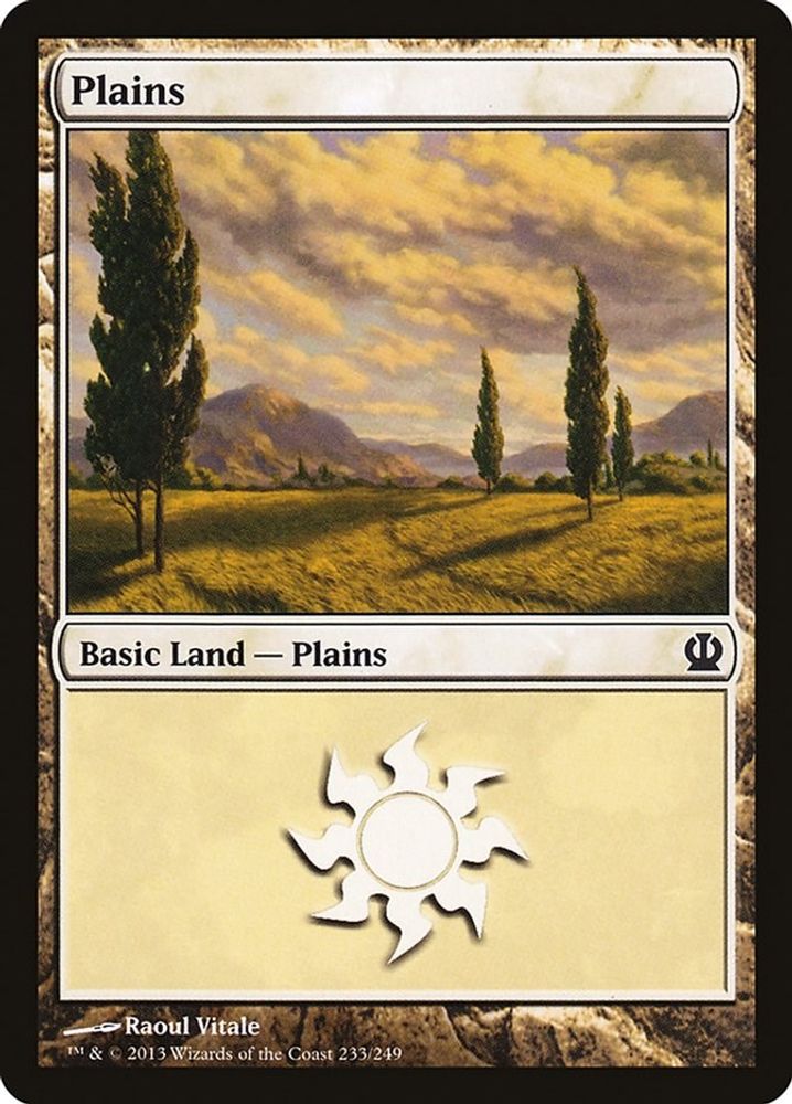 2013 Magic: The Gathering: Theros (THS) - Plains 233 (#233, Land) (, Near Mint)