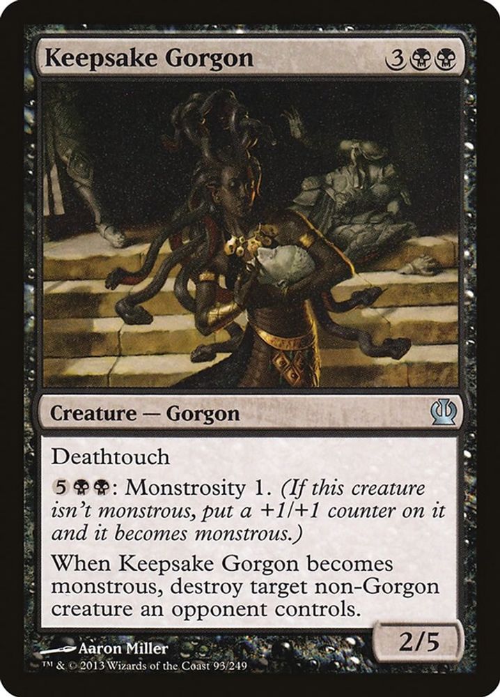 2013 Magic: The Gathering: Theros (THS) - Keepsake Gorgon (#93, Uncommon) (, Near Mint)