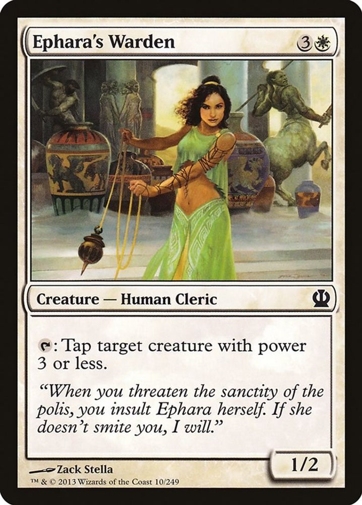 2013 Magic: The Gathering: Theros (THS) - Epharas Warden (#10, Common) (, Near Mint)