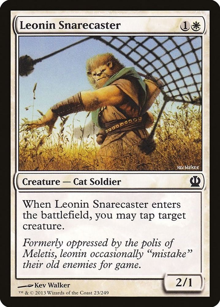 2013 Magic: The Gathering: Theros (THS) - Leonin Snarecaster (#23, Common) (, Near Mint)