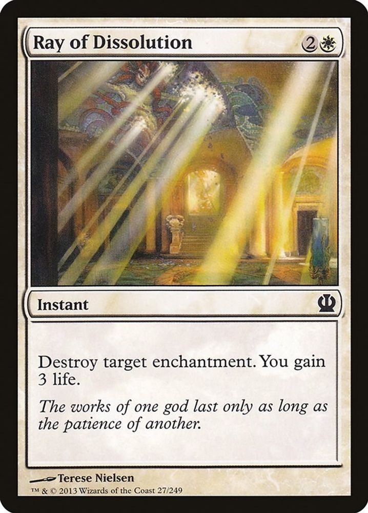 2013 Magic: The Gathering: Theros (THS) - Ray of Dissolution (#27, Common) (, Near Mint)