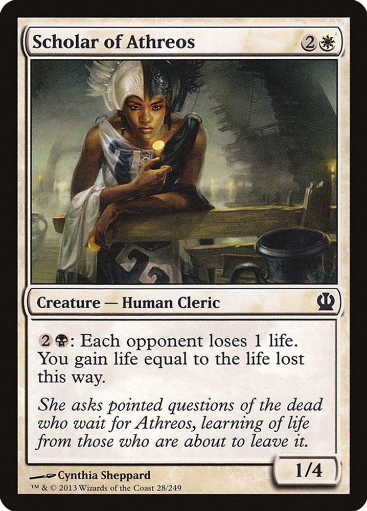 2013 Magic: The Gathering: Theros (THS) - Scholar of Athreos (#28, Common) (, Near Mint)