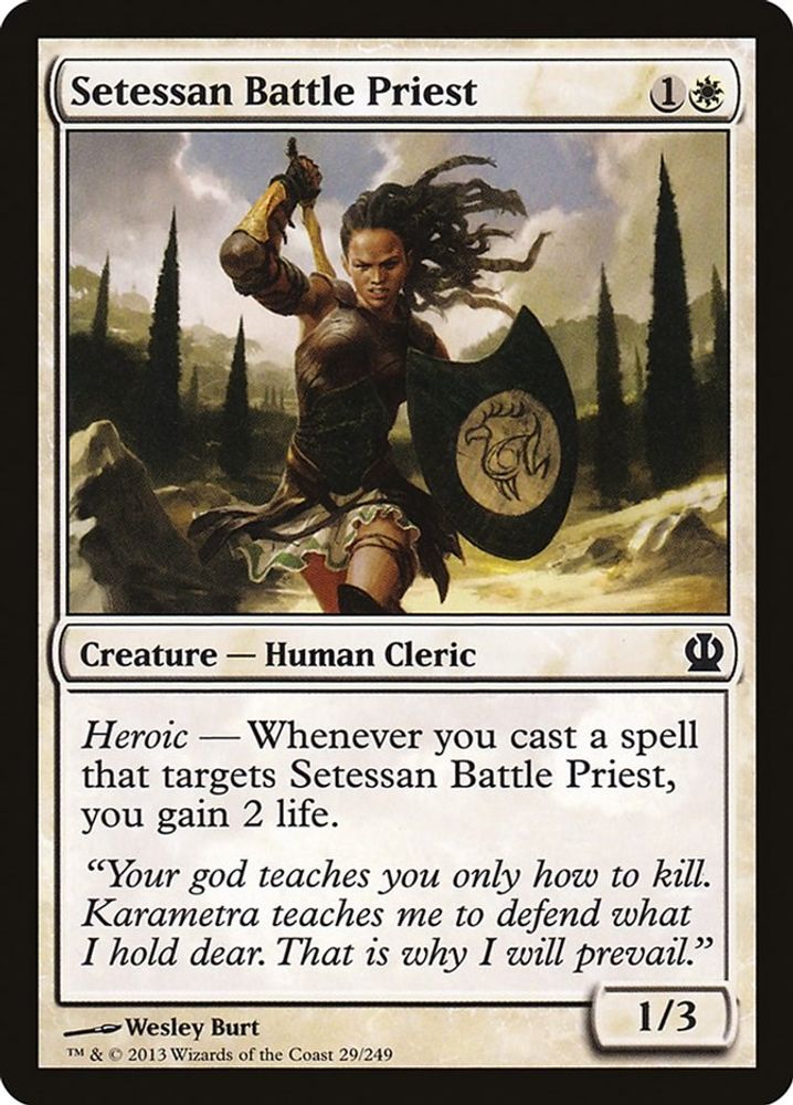 2013 Magic: The Gathering: Theros (THS) - Setessan Battle Priest (#29, Common) (, Near Mint)