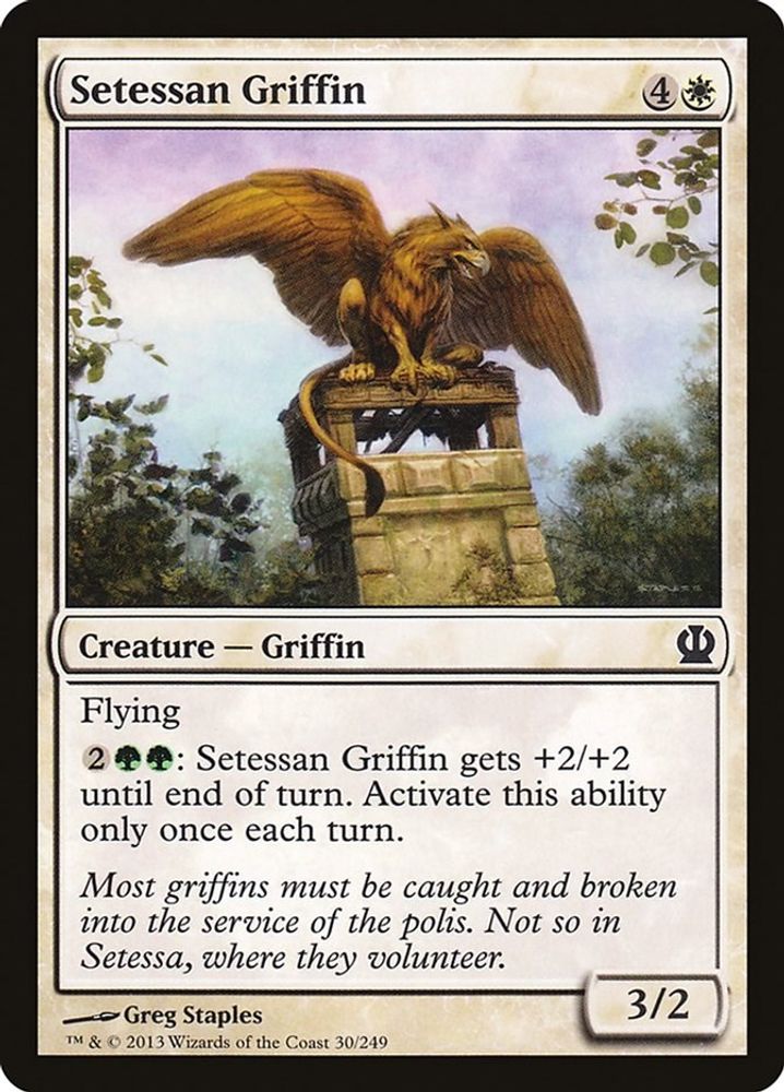 2013 Magic: The Gathering: Theros (THS) - Setessan Griffin (#30, Common) (, Near Mint)