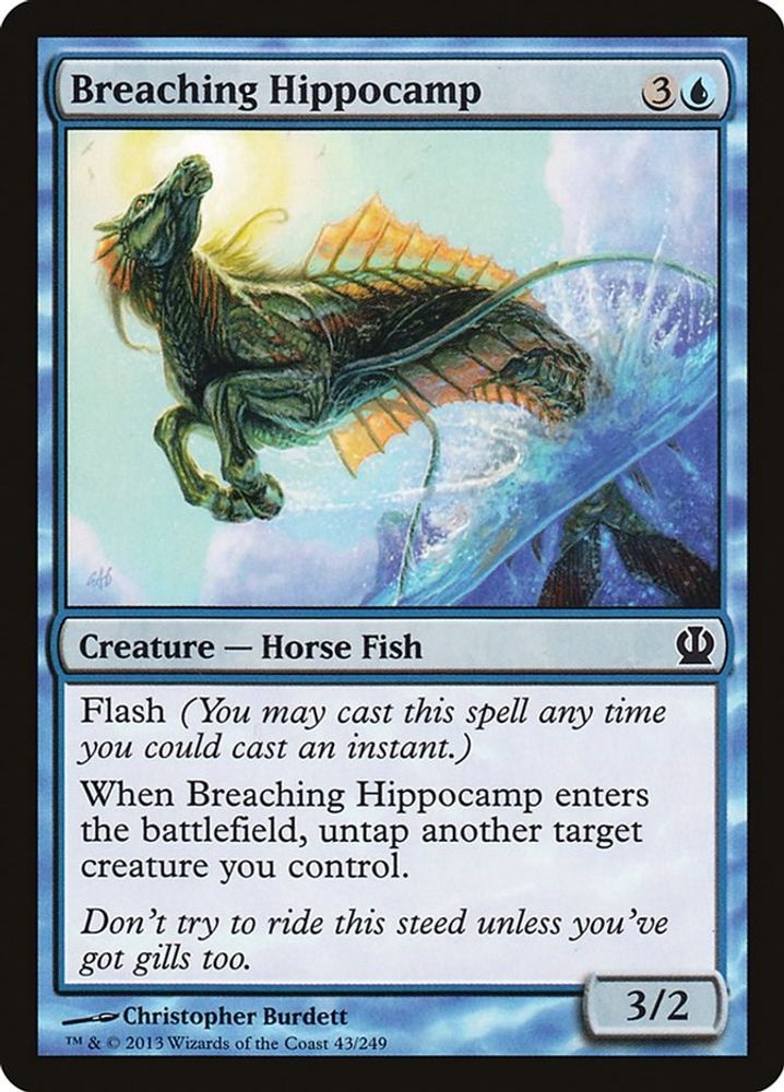 2013 Magic: The Gathering: Theros (THS) - Breaching Hippocamp (#43, Common) (, Near Mint)