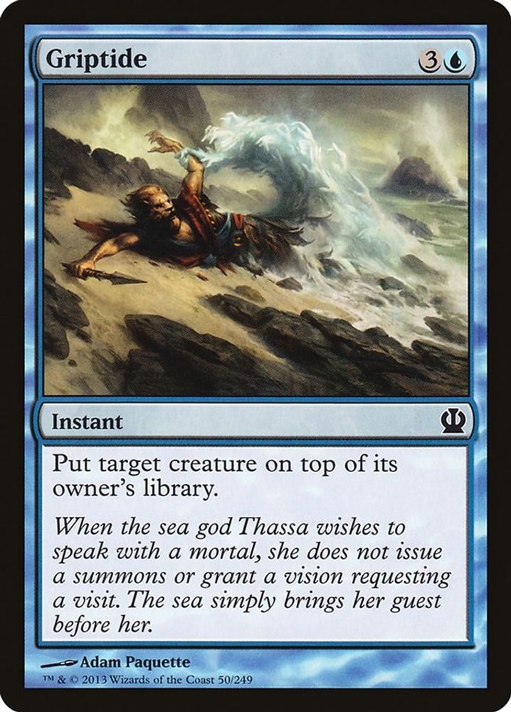 2013 Magic: The Gathering: Theros (THS) - Griptide (#50, Common) (, Near Mint)