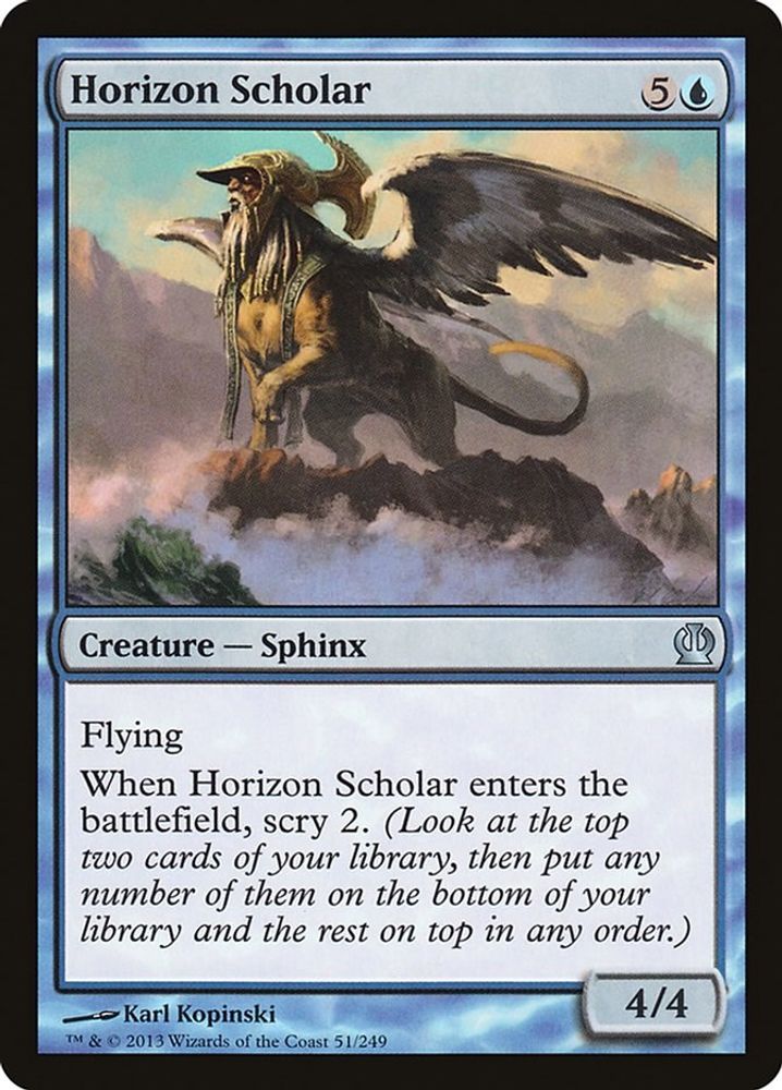 2013 Magic: The Gathering: Theros (THS) - Horizon Scholar (#51, Uncommon) (, Near Mint)