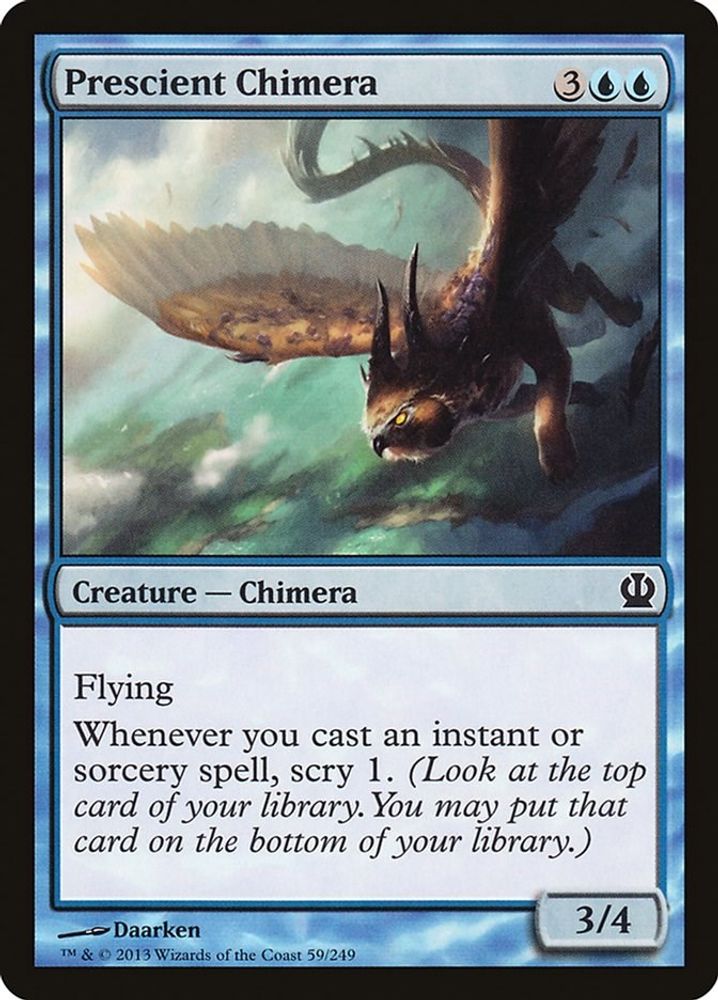 2013 Magic: The Gathering: Theros (THS) - Prescient Chimera (#59, Common) (, Near Mint)