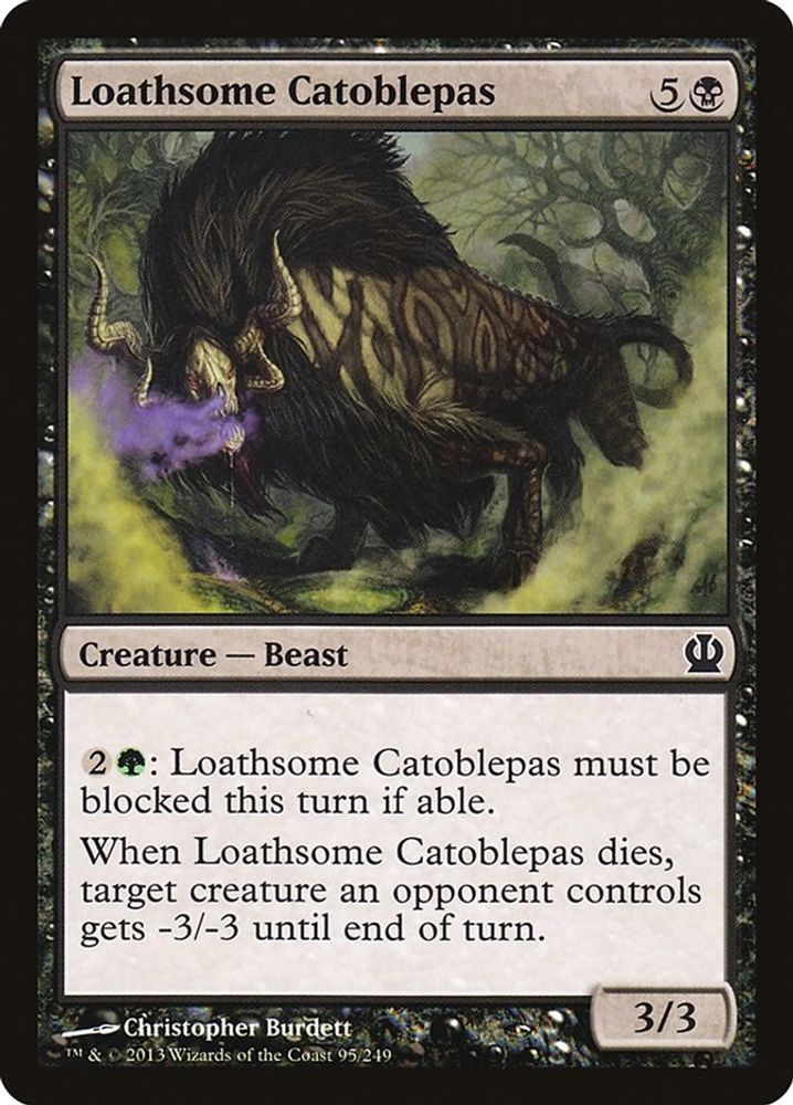 2013 Magic: The Gathering: Theros (THS) - Loathsome Catoblepas (#95, Common) (, Near Mint)