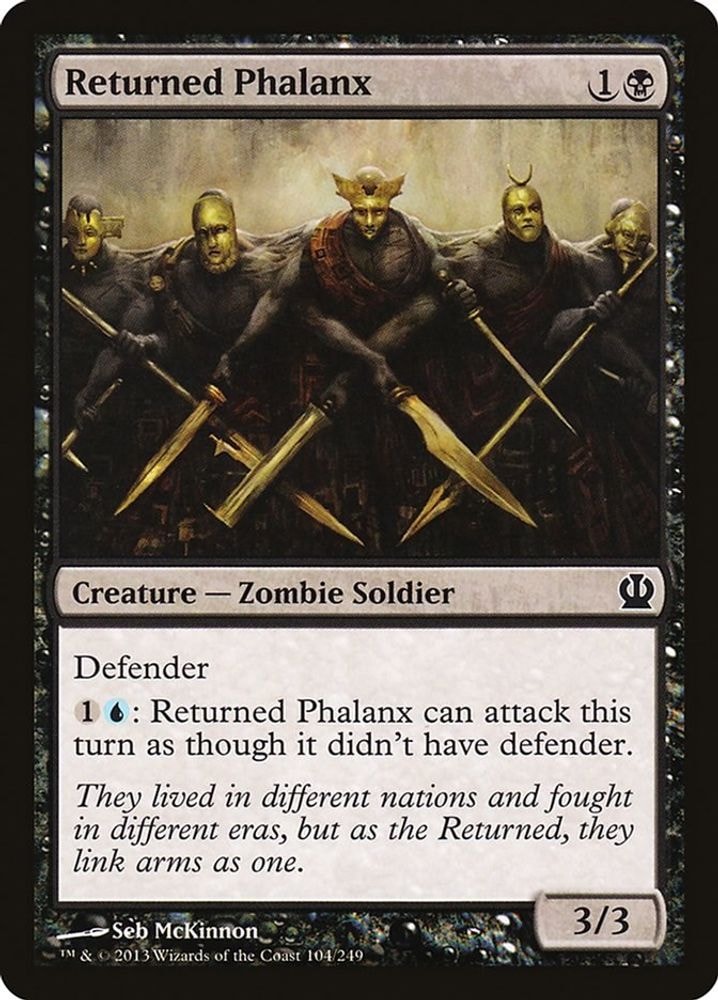 2013 Magic: The Gathering: Theros (THS) - Returned Phalanx (#104, Common) (, Near Mint)