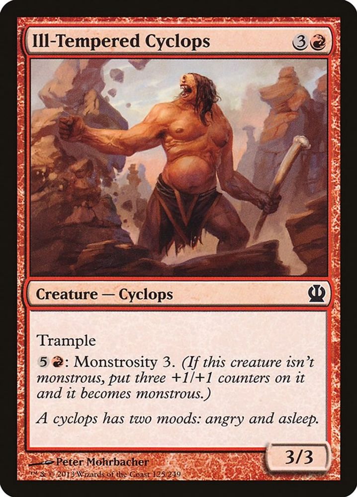 2013 Magic: The Gathering: Theros (THS) - Ill Tempered Cyclops (#125, Common) (, Near Mint)