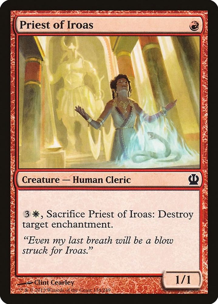 2013 Magic: The Gathering: Theros (THS) - Priest of Iroas (#134, Common) (, Near Mint)