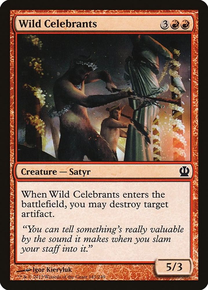 2013 Magic: The Gathering: Theros (THS) - Wild Celebrants (#147, Common) (, Near Mint)