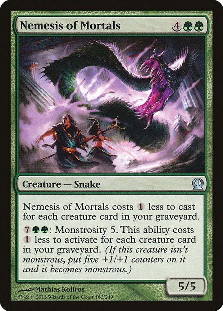 2013 Magic: The Gathering: Theros (THS) - Nemesis of Mortals (#163, Uncommon) (, Near Mint)