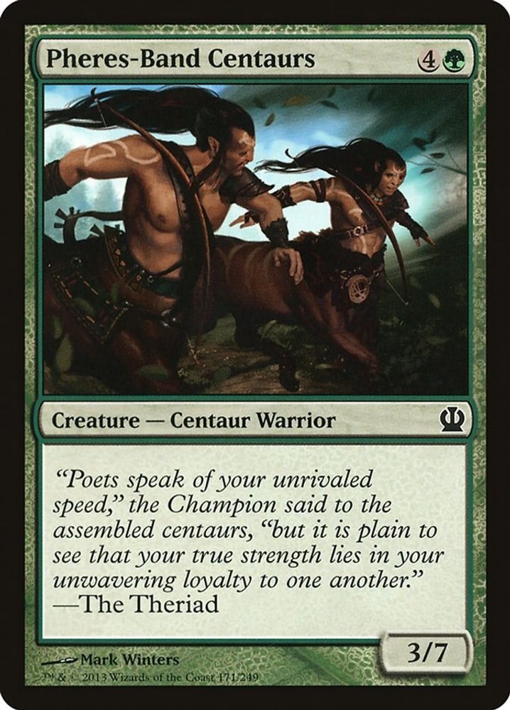 2013 Magic: The Gathering: Theros (THS) - Pheres Band Centaurs (#171, Common) (, Near Mint)