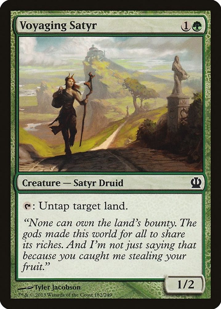 2013 Magic: The Gathering: Theros (THS) - Voyaging Satyr (#182, Common) (, Near Mint)