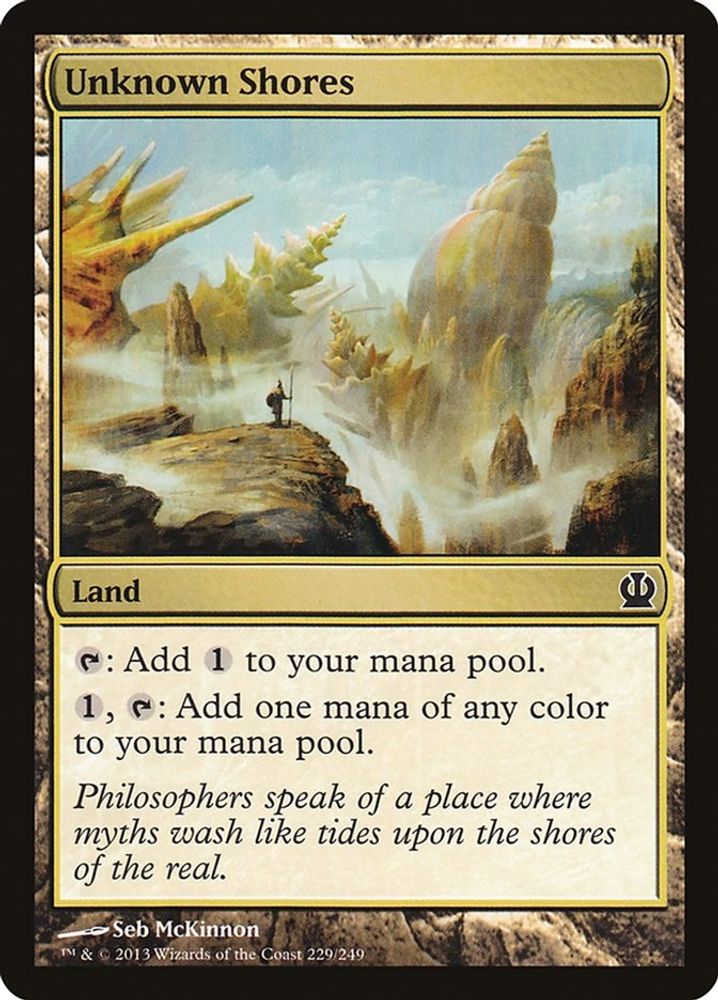 2013 Magic: The Gathering: Theros (THS) - Unknown Shores (#229, Common) (, Near Mint)