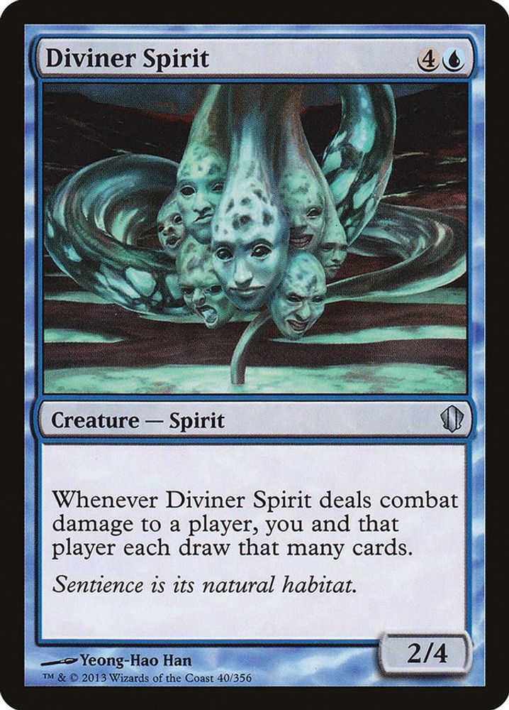 2013 Magic: The Gathering: Commander 2013 (C13) - Diviner Spirit (#40, Uncommon) (, Near Mint)