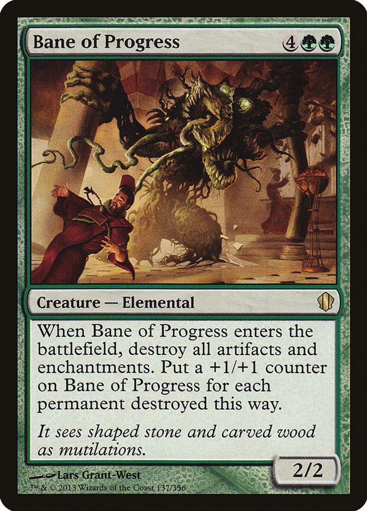 2013 Magic: The Gathering: Commander 2013 (C13) - Bane of Progress (#137, Rare) (, Near Mint)