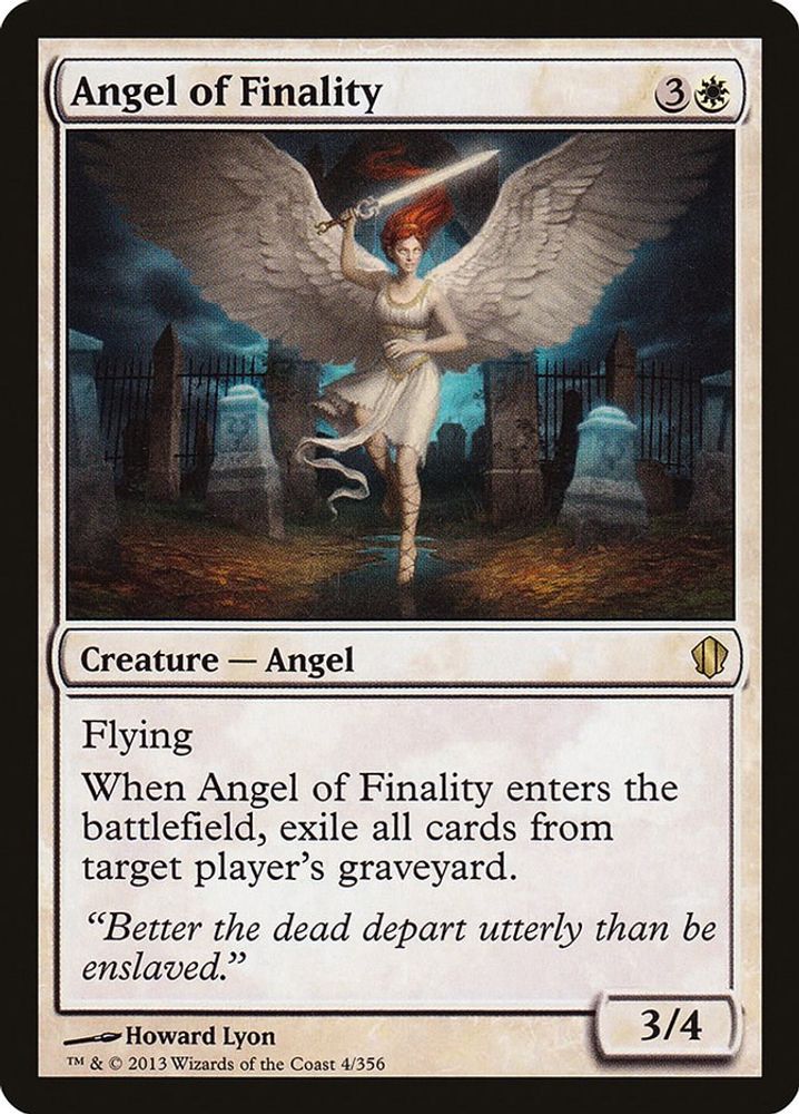 2013 Magic: The Gathering: Commander 2013 (C13) - Angel of Finality (#4, Rare) (, Near Mint)