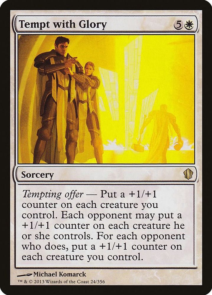 2013 Magic: The Gathering: Commander 2013 (C13) - Tempt with Glory (#24, Rare) (, Near Mint)