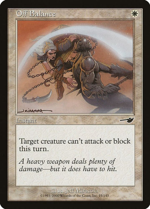 2000 Magic: The Gathering: Nemesis (NMS) - Off Balance (#15, Common) (, Near Mint)