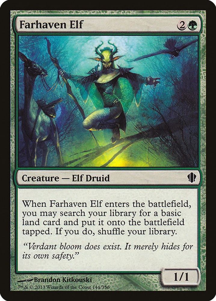 2013 Magic: The Gathering: Commander 2013 (C13) - Farhaven Elf (#144, Common) (, Near Mint)