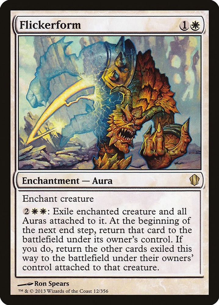 2013 Magic: The Gathering: Commander 2013 (C13) - Flickerform (#12, Rare) (, Near Mint)