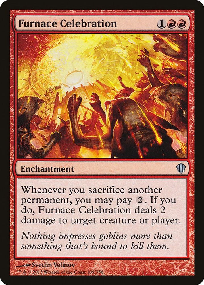 2013 Magic: The Gathering: Commander 2013 (C13) - Furnace Celebration (#109, Uncommon) (, Near Mint)
