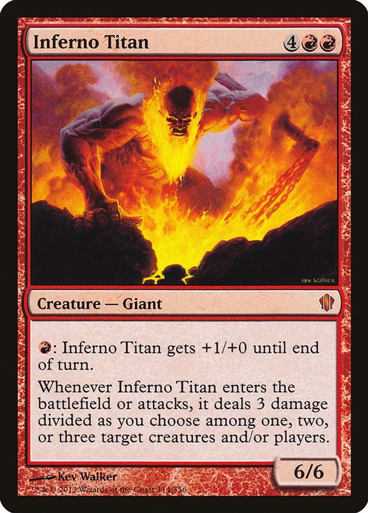 2013 Magic: The Gathering: Commander 2013 (C13) - Inferno Titan (#114, Mythic Rare) (, Near Mint)