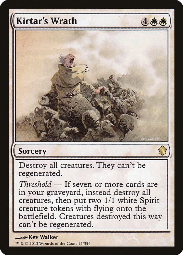 2013 Magic: The Gathering: Commander 2013 (C13) - Kirtars Wrath (#15, Rare) (, Near Mint)