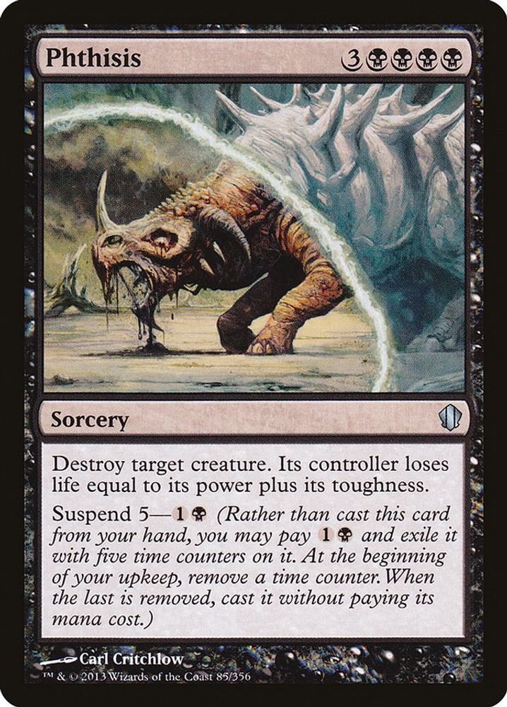 2013 Magic: The Gathering: Commander 2013 (C13) - Phthisis (#85, Uncommon) (, Near Mint)
