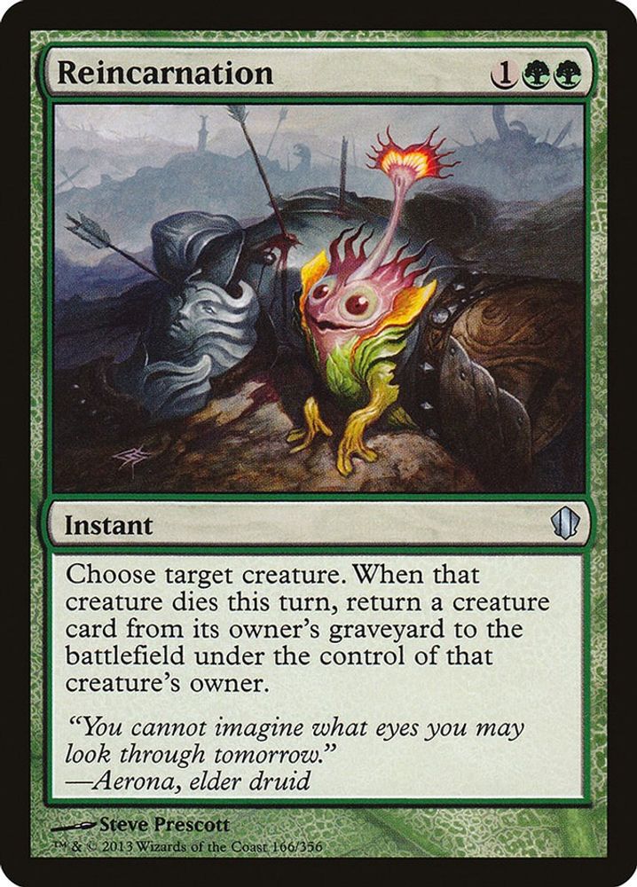 2013 Magic: The Gathering: Commander 2013 (C13) - Reincarnation (#166, Uncommon) (, Near Mint)